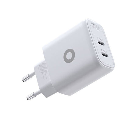 Mobile Origin GaN 65W Väggladdare med 2 x USB-C - Vit