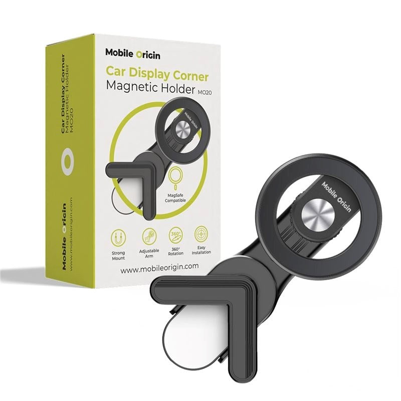 Mobile Origin MO20 Magnetisk Bilhållare - Skärmfäste - MagSafe Kompatibel - Svart