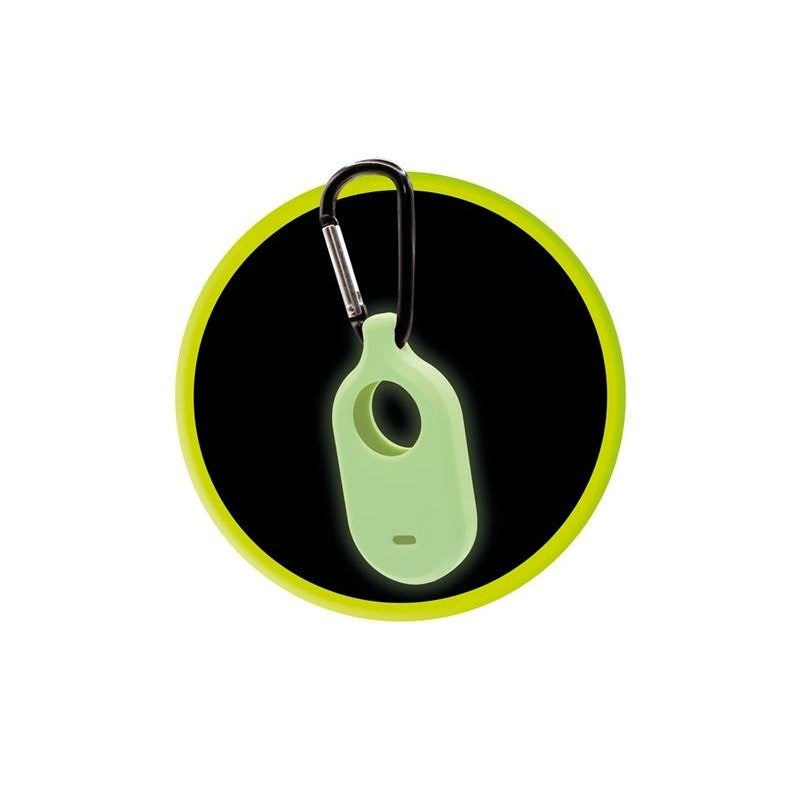 Mobile Origin Samsung Galaxy SmartTag2 Silikonskal med Karbinhake - Lysande Grön