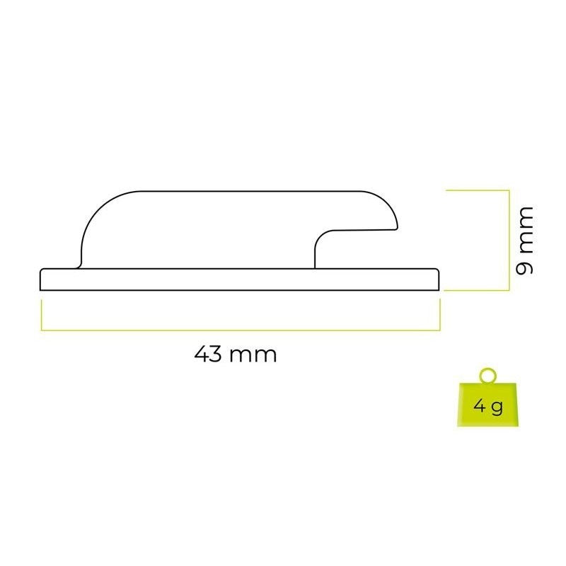 Mobile Origin Silikon AirTag 1. & 2. Gen. Hållare med Självhäftande Baksida - 2 st. - Vit