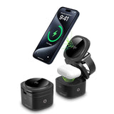 Mobile Origin Hopfällbar Qi2 5-i-1 Trådlös Laddare - 65W - Svart