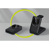 Mobile Origin 3-i-1 Qi2 Vikbar Trådlös Laddare för Telefon & Apple Watch & Hörlurar - Svart