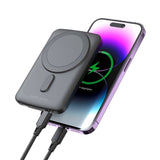 Mobile Origin 20W Powerbank 5000 mAh med LED-Display - USB-C-Kontakt - Grå