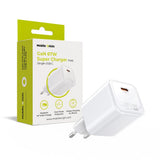 Mobile Origin GaN 67W Väggladdare m. 1 x USB-C – Vit