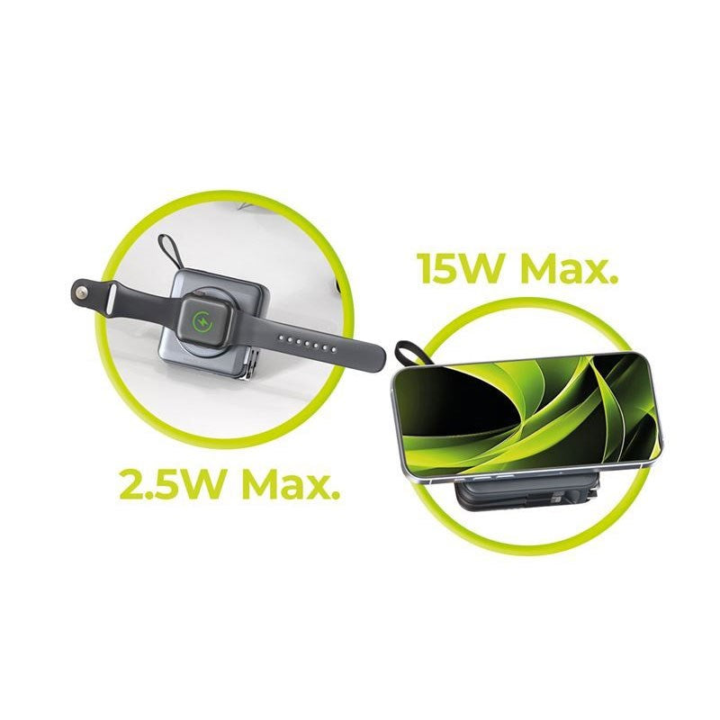 Mobile Origin PowerBank Reseladdare 10.000 mAh – MagSafe Kompatibel – Grå