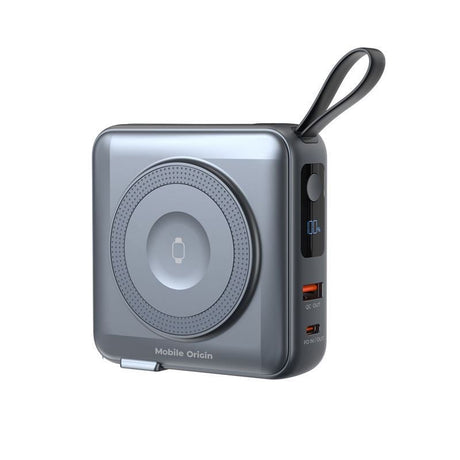 Mobile Origin PowerBank Reseladdare 10.000 mAh – MagSafe Kompatibel – Grå
