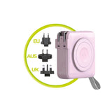 Mobile Origin PowerBank Reseladdare 10.000 mAh – MagSafe Kompatibel – Rosa