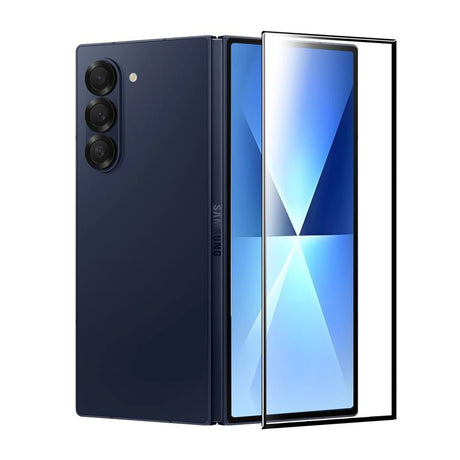 Samsung Galaxy Z Fold7 Mobile Origin EasyGlass Skärmskydd - Genomskinlig / Svart Kant