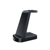 Mobile Origin 3-i-1 Trådlös Laddare - iPhone - Apple Watch - AirPods - MagSafe / Qi Kompatibel - Svart