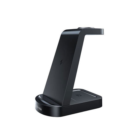 Mobile Origin 3-i-1 Trådlös Laddare - iPhone - Apple Watch - AirPods - MagSafe / Qi Kompatibel - Svart