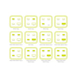 Mobile Origin 100W USB-C-Hubb med USB-A & Schuko-Kontakt - Vit