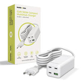 Mobile Origin 100W USB-C-Hubb med USB-A & Schuko-Kontakt - Vit