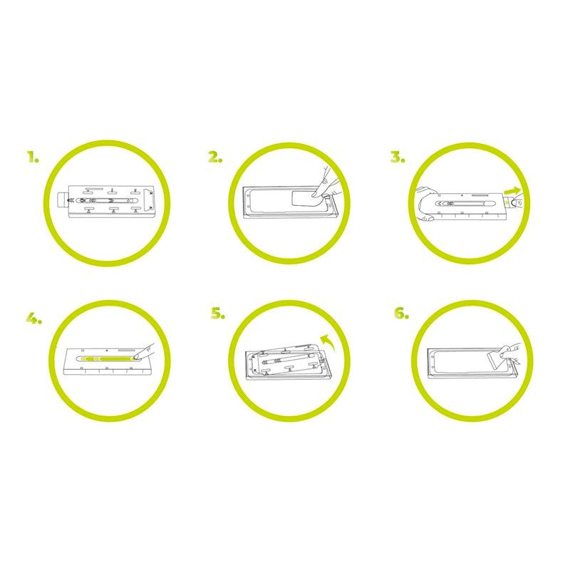 iPhone 17 Pro Mobile Origin Screen Guard Skärmskydd med Monteringslåda - 2 st. - Genomskinlig / Svart Kant