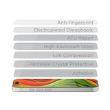 iPhone 17 Mobile Origin Skyddsglas inkl. Monteringslåda - Case Friendly - 2 st. - Genomskinlig