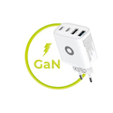 Mobile Origin GaN 40W Väggladdare m. 2 x USB-A & 2 x USB-C - Vit