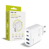 Mobile Origin GaN 40W Väggladdare m. 2 x USB-A & 2 x USB-C - Vit