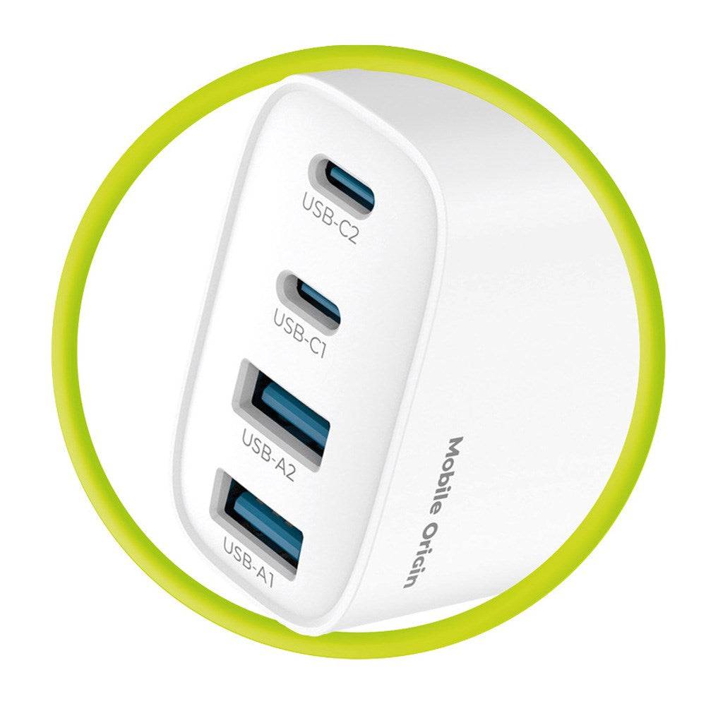 Mobile Origin GaN 40W Väggladdare m. 2 x USB-A & 2 x USB-C - Vit