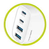Mobile Origin GaN 40W Väggladdare m. 2 x USB-A & 2 x USB-C - Vit