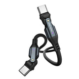 Mobile Origin 240W Roterande USB-C till USB-C Kabel - 1m - Svart