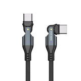 Mobile Origin 240W Roterande USB-C till USB-C Kabel - 1m - Svart