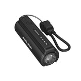 Mobile Origin 5000 mAh PowerBank m. Ficklampa & USB-C Kabel - Svart