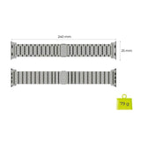 Apple Watch (42/44/SE/45/46/49mm) Mobile Origin Titaniumarmband – Silver