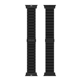 Apple Watch (42/44/SE/45/46/49mm) Mobile Origin Titaniumarmband – Svart