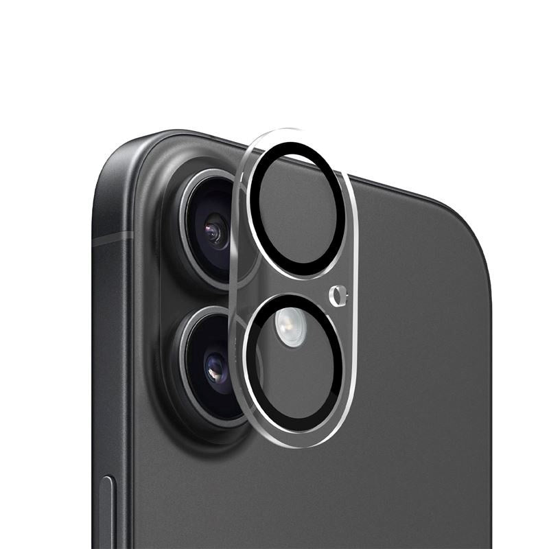 iPhone 17 Mobile Origin Härdat Glas Kameralinsskydd - Genomskinlig / Svart Kant