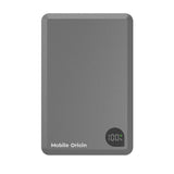 Mobile Origin 30W 20 000mAh Powerbank med USB-C & Trådlös Laddning - MagSafe Kompatibel - Grå