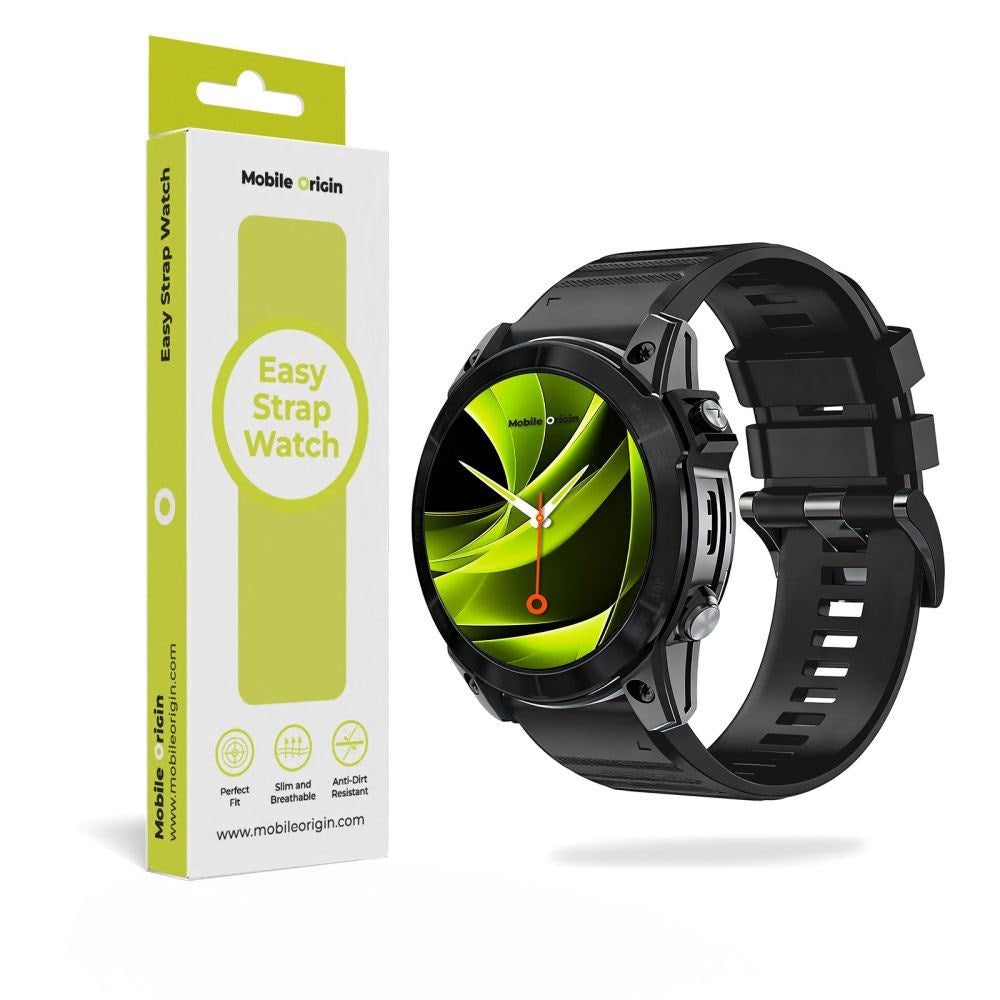 Mobile Origin Universal Garmin Rem (26 mm QuickFit) - Silikon - Svart