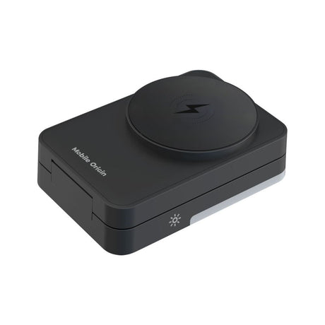 Mobile Origin Trådlös Laddare för iPhone / AirPods / Apple Watch - Hopfällbar Design - MagSafe Kompatibel - Svart