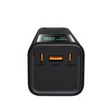 Mobile Origin 165W PowerBank m. Display & Ficklampa - 2x USB-C & 1x USB-A - 30.000 mAh - Svart