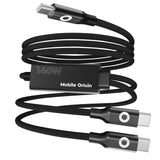 Mobile Origin CB10 140W Dubbelt USB-C till USB-C Kabel - 1.2m - Svart