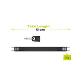Mobile Origin 240W USB-C till USB-C Nyckelringskabel - 13cm - Svart