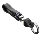 Mobile Origin 240W USB-C till USB-C Nyckelringskabel - 13cm - Svart