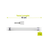 Mobile Origin 240W USB-C till USB-C Nyckelringskabel - 13cm - Vit