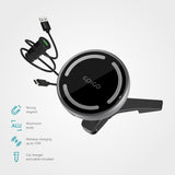 Epico Magnetic Mobiltelefonhållare för Bil med 15W Trådlös Laddning - Svart