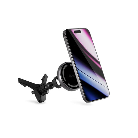 Epico Magnetic Mobiltelefonhållare för Bil med 15W Trådlös Laddning - Svart