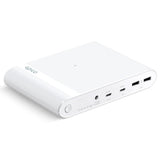 Epico Multi Powerbank med USB-C, USB-A, DC + Billaddare - 26 800 mAh - Vit