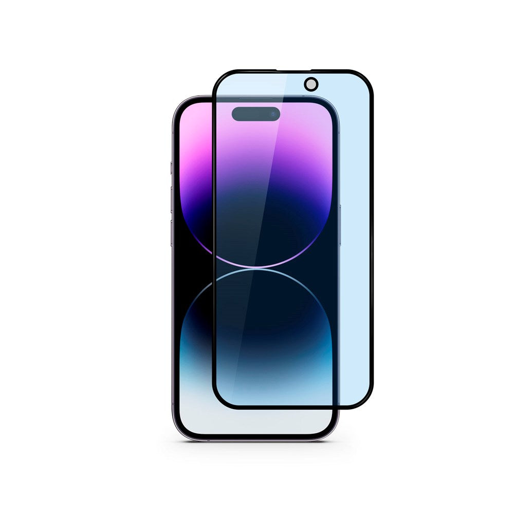 iPhone 16e / 14 / 13 / 13 Pro Epico 3D+ Glass Blue Light Skärmskyddsglas - Genomskinlig