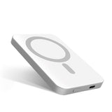 Epico 20W Aluminium Trådlös Magnetisk Powerbank 5.000 mAh med USB-C-Kabel - MagSafe-Kompatibel - Silver