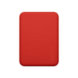 Epico 15W Trådlös Magnetisk Powerbank 4 200 mAh med USB-C & Lightning-Kabel - MagSafe-Kompatibel - Röd