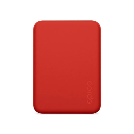 Epico 15W Trådlös Magnetisk Powerbank 4 200 mAh med USB-C & Lightning-Kabel - MagSafe-Kompatibel - Röd