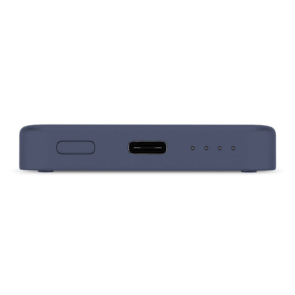 Epico 15W Trådlös Magnetisk Powerbank 4 200 mAh med USB-C & Lightning-Kabel - MagSafe-Kompatibel - Blå