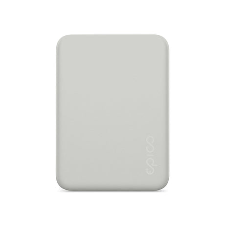 Epico 15W Trådlös Magnetisk Powerbank 4 200 mAh med USB-C & Lightning-Kabel - MagSafe-Kompatibel - Grå