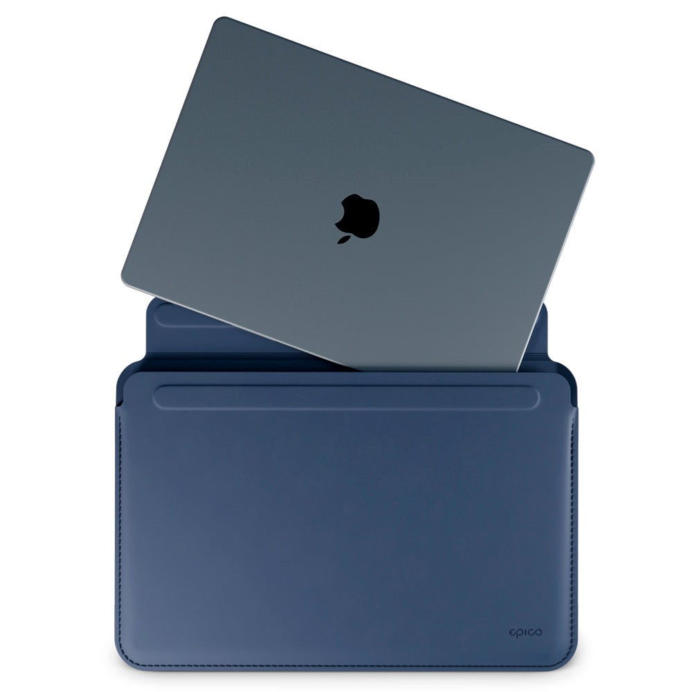 Epico Läder MacBook / Laptop Sleeve 13" (320 x 225 mm) - Mörkblå