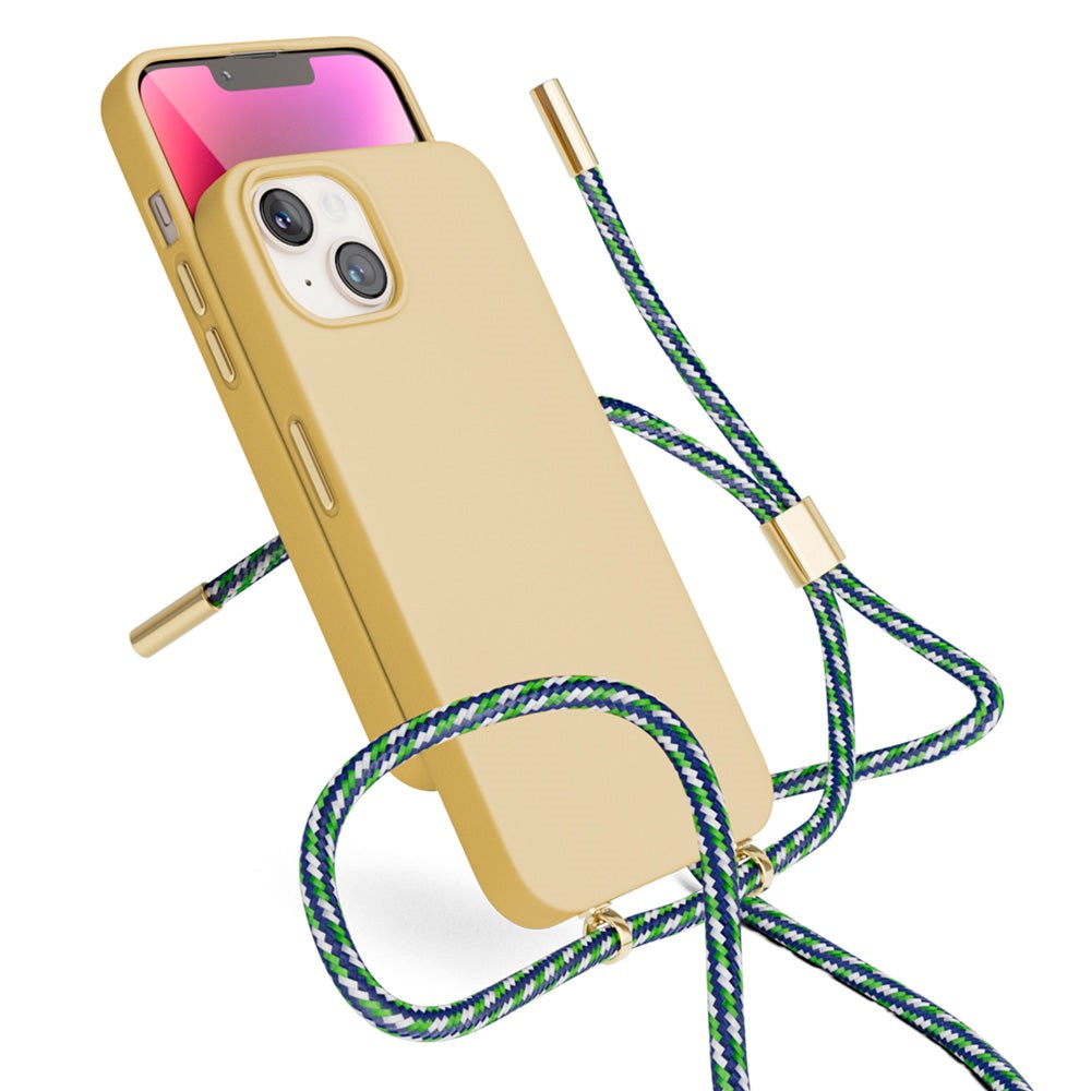 Epico iPhone 14 / 13 Silikon Necklace Skal - Sand