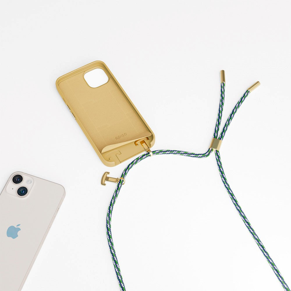 Epico iPhone 14 / 13 Silikon Necklace Skal - Sand