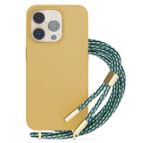 Epico iPhone 14 Pro Silikon Necklace Skal - Sand