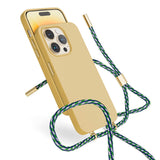 Epico iPhone 14 Pro Silikon Necklace Skal - Sand